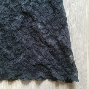 bebe Tops - Bebe Black Lace Short Sleeve Top bebe Tops - Bebe Black Lace Short Sleeve Top